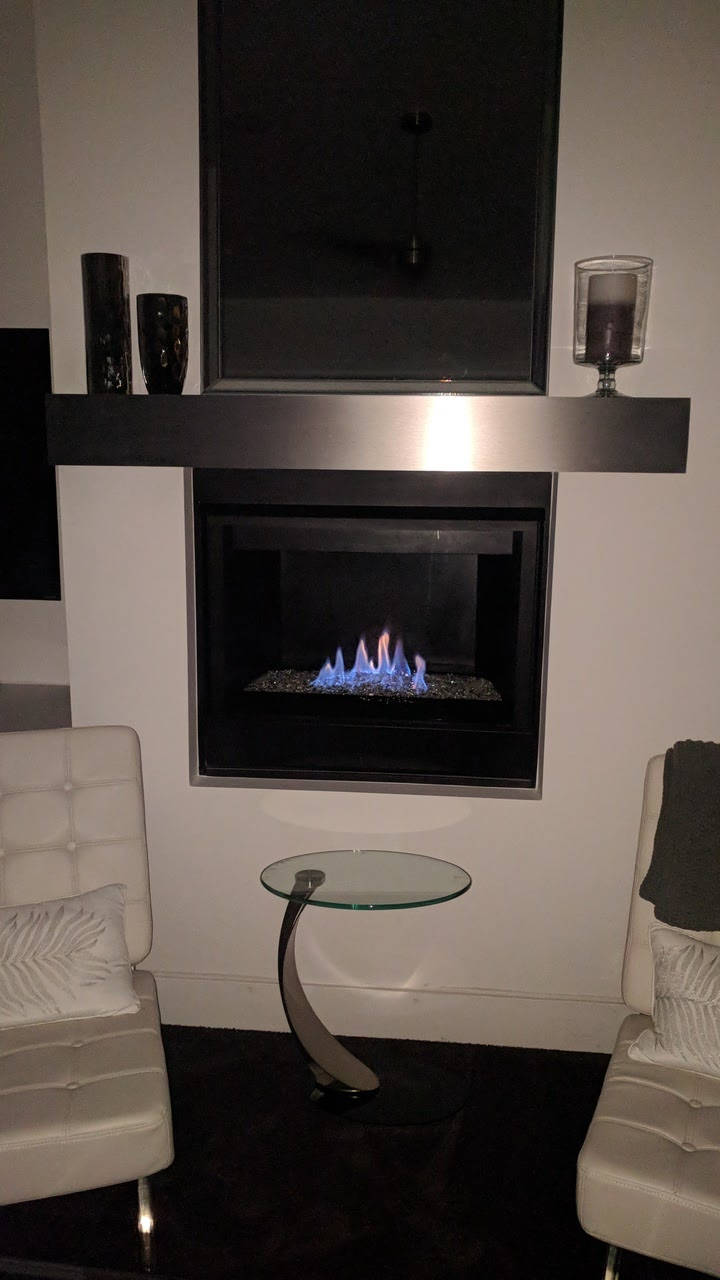 Thick Laminated Stainless Steel Mantel Shelf (0.6mm)