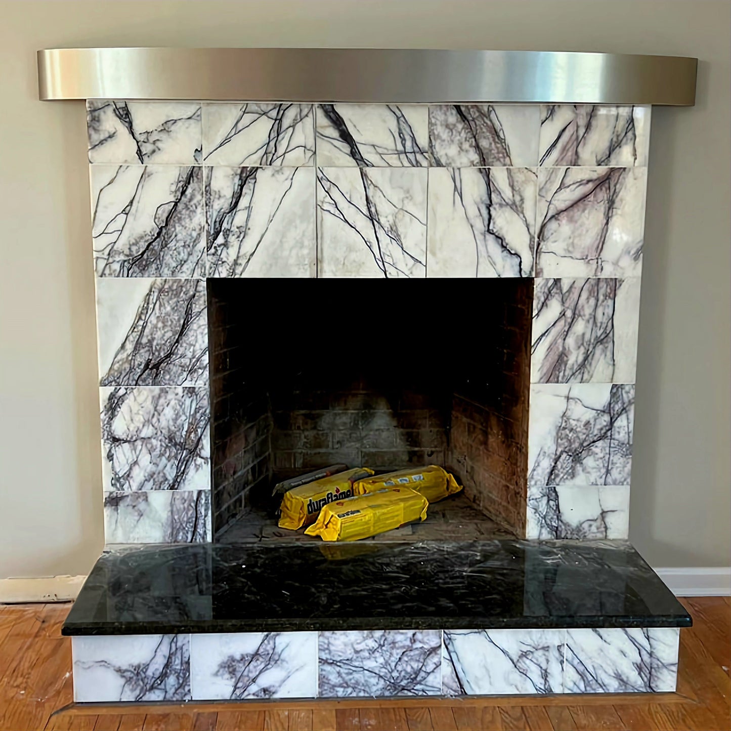 Curved Stainless Steel Floating Shelf, Oval Design