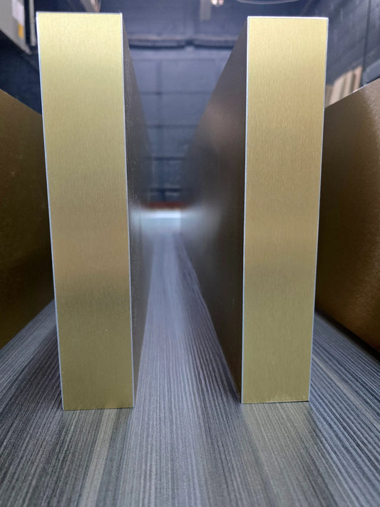 30 fit x 4 inches metal strips (brass)