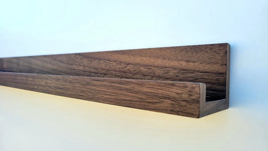 2 walnut ledges 48”L x 2”H x 3”D
-72”L x 2”H x 3”D