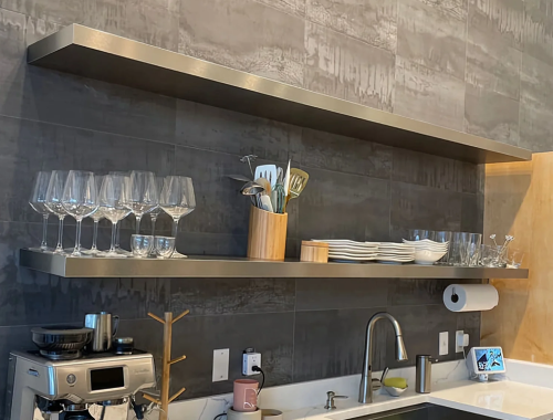Steel floating shelf 39×6×2