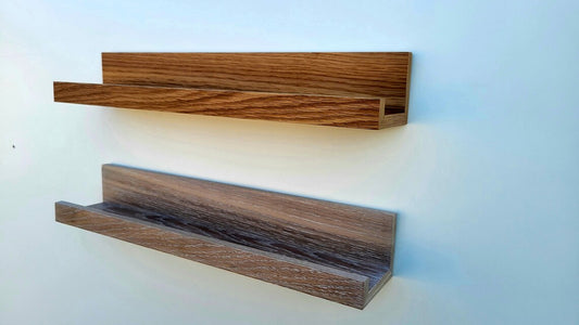 Rustic Wooden Picture Ledge Shelf