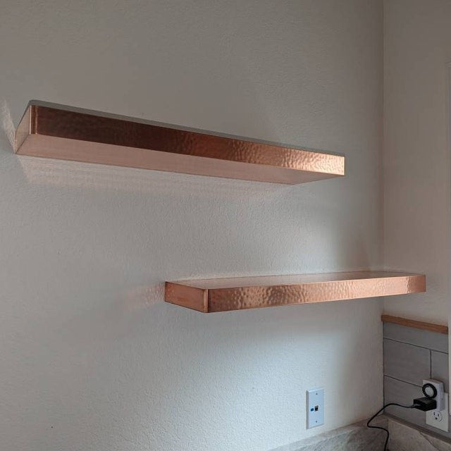 Custom 5 copper shelves