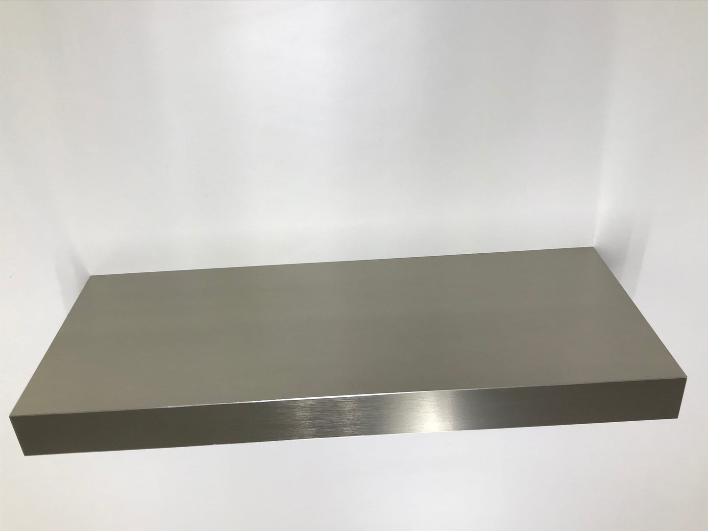 Stainless Steel Floating Shelf with LED Strip (3000K)