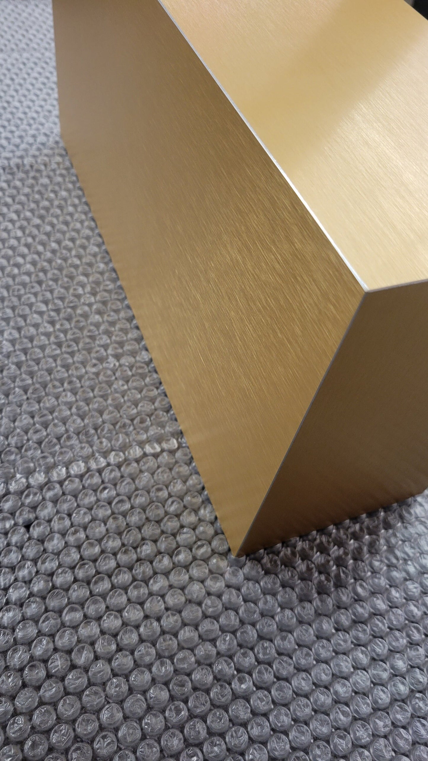 Modern Golden Laminated Floating Shelf