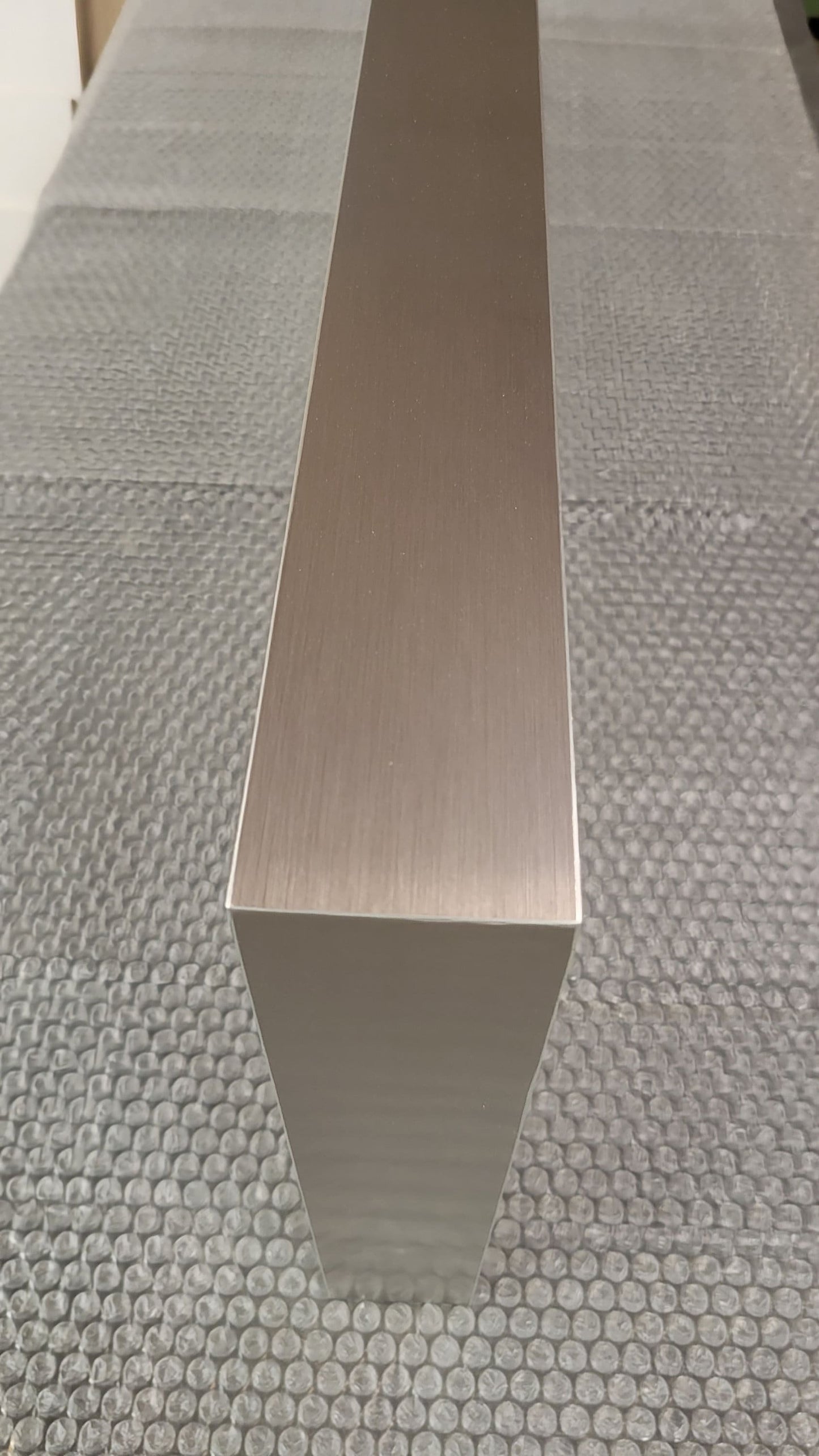 Modern Stainless Steel Floating Shelf, Hairline Finish